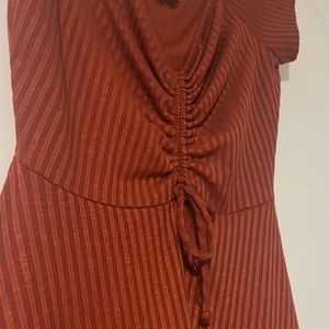 Burnt Orange Mini Dress
